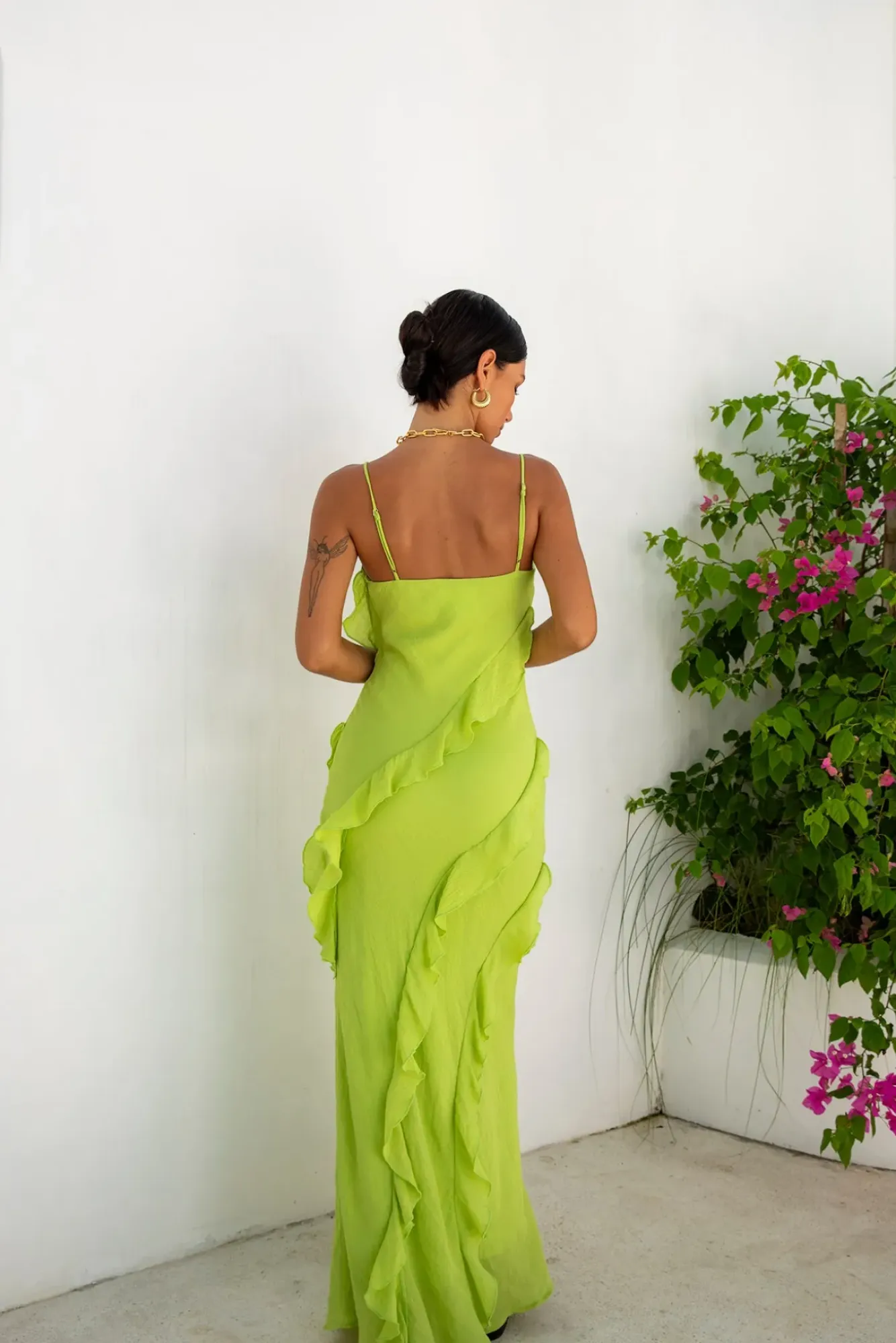Wedding Guest Dresses|Cocktail Dresses>Hello Molly Romantic Flare Maxi Dress Green