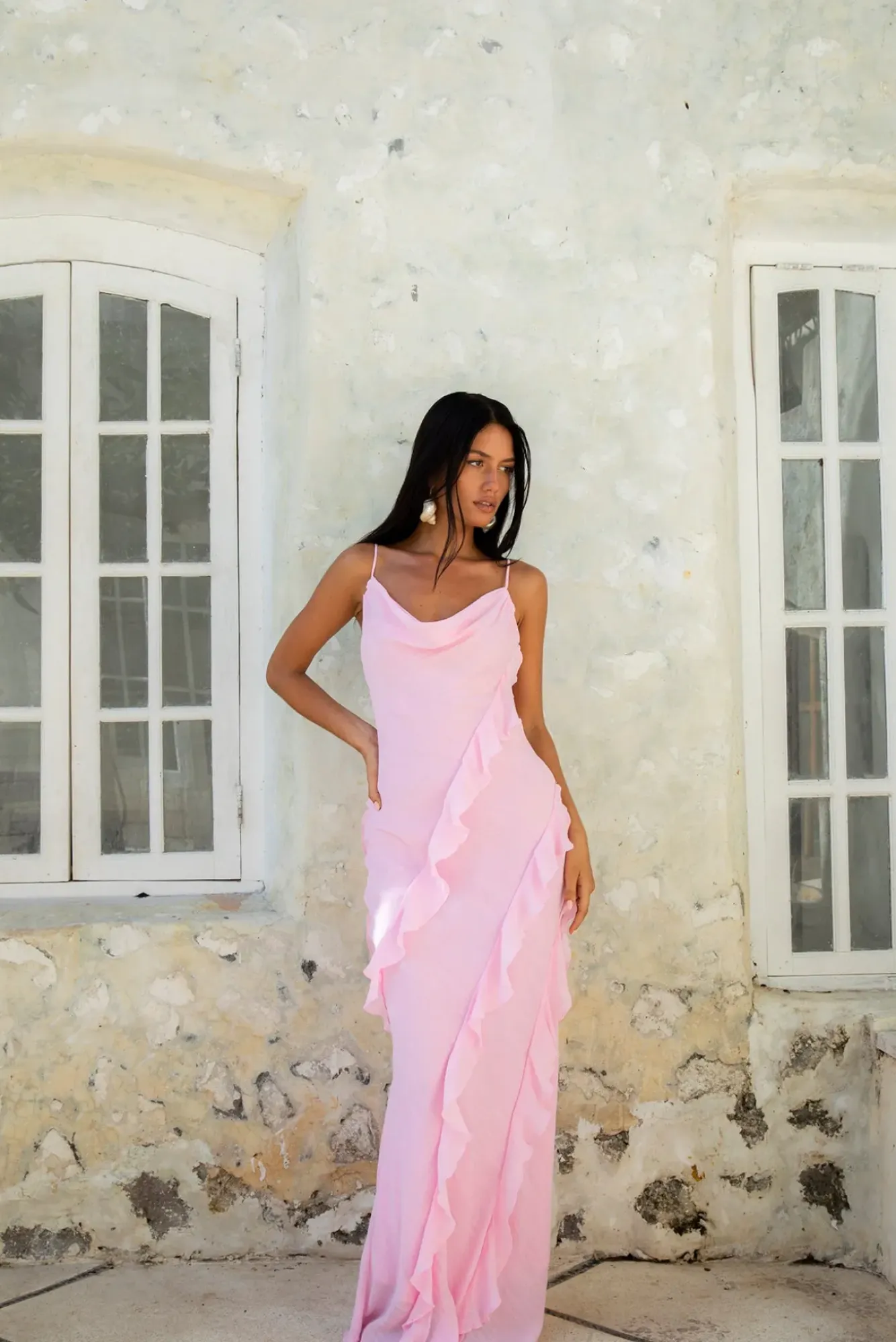 Wedding Guest Dresses|Cocktail Dresses>Hello Molly Romantic Flare Maxi Dress Pink