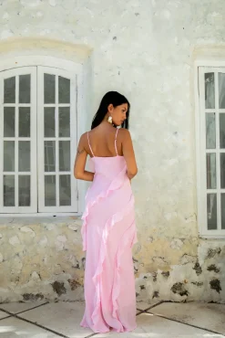 Wedding Guest Dresses|Cocktail Dresses>Hello Molly Romantic Flare Maxi Dress Pink