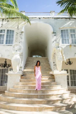 Wedding Guest Dresses|Cocktail Dresses>Hello Molly Romantic Flare Maxi Dress Pink