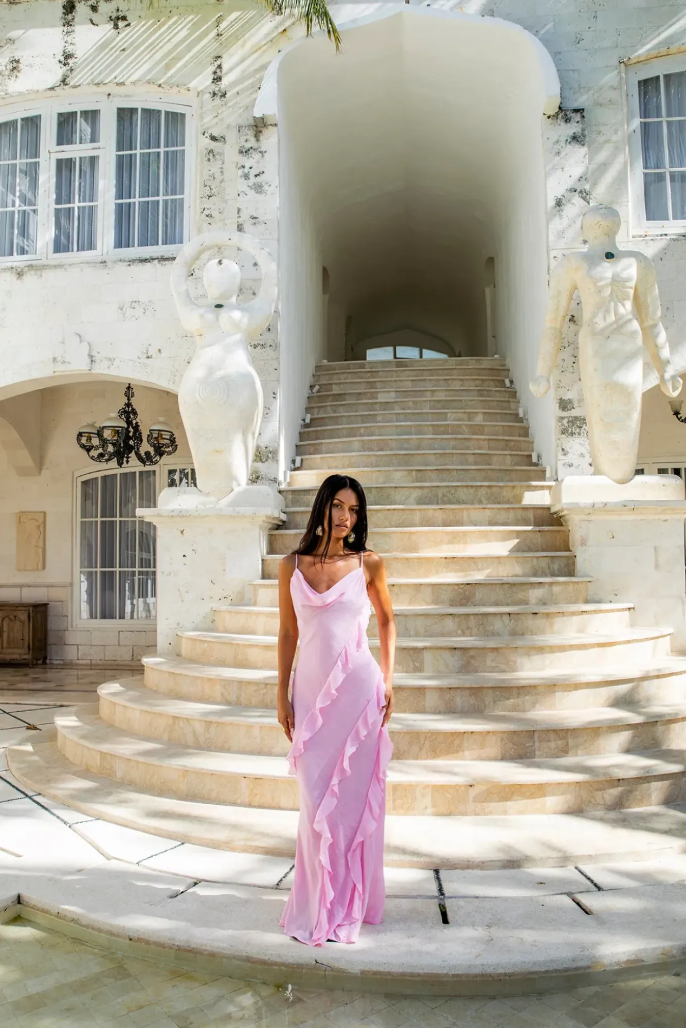 Wedding Guest Dresses|Cocktail Dresses>Hello Molly Romantic Flare Maxi Dress Pink