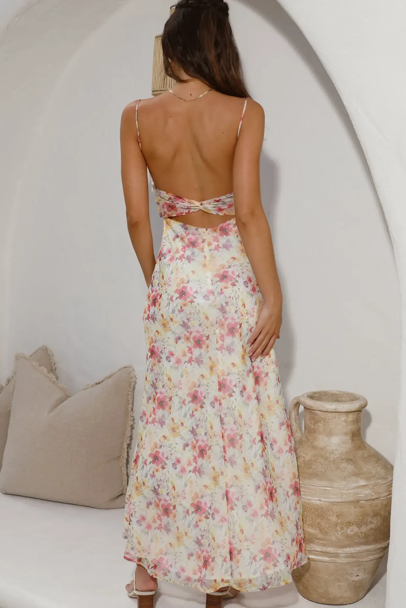 Cocktail Dresses|Date Night Dresses>Hello Molly Romantic Poetry Maxi Dress Yellow