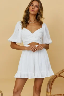 Spring Break Dresses|Summer Dresses>Hello Molly Rose Lenses Dress White