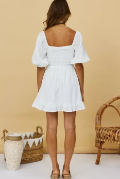 Spring Break Dresses|Summer Dresses>Hello Molly Rose Lenses Dress White