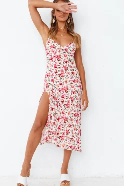 Spring Break Dresses|Casual Dresses>Hello Molly Rosy Cheeks Midi Dress