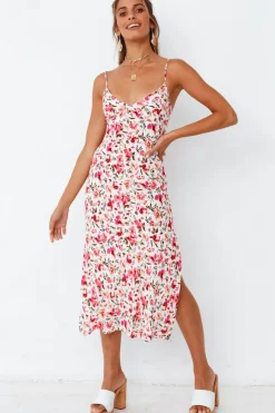 Spring Break Dresses|Casual Dresses>Hello Molly Rosy Cheeks Midi Dress