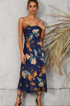 Spring Break Dresses|Summer Dresses>Hello Molly Round The World Maxi Dress Navy