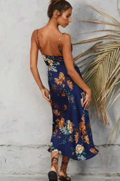 Spring Break Dresses|Summer Dresses>Hello Molly Round The World Maxi Dress Navy