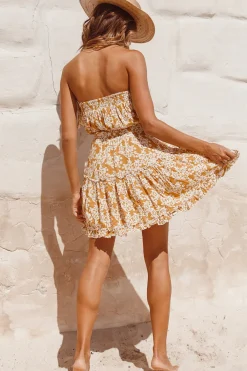 Spring Break Dresses|Bump Friendly>Hello Molly Run Away Dress Mustard
