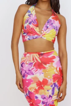 Cropped>RUNAWAY THE LABEL Romance Top Pink