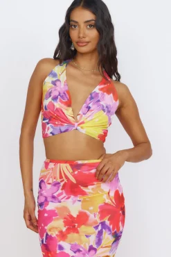 Cropped>RUNAWAY THE LABEL Romance Top Pink