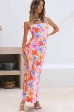 Wedding Guest Dresses|Spring Break Dresses>RUNAWAY THE LABEL Splendour Strapless Dress Floral