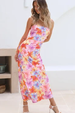 Wedding Guest Dresses|Spring Break Dresses>RUNAWAY THE LABEL Splendour Strapless Dress Floral