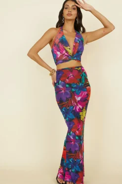 Skirts|Skirt And Top Sets>RUNAWAY THE LABEL Zarela Maxi Skirt Black