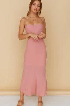 Bridesmaid Dresses|Spring Break Dresses>Hello Molly Running To You Maxi Dress Blush