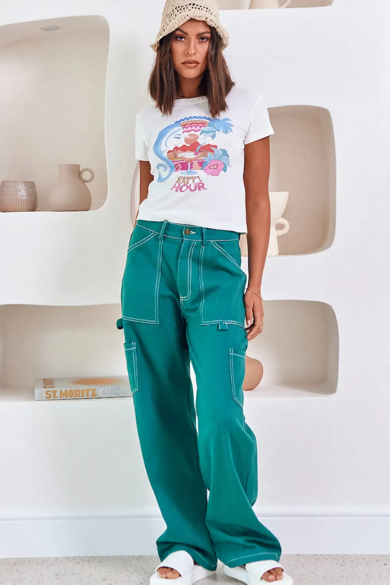 Pants>Hello Molly Rush Hour Pants Green