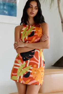 Vacation Dresses|Date Night Dresses>Seven Wonders Sachi Mini Dress Sachi Print