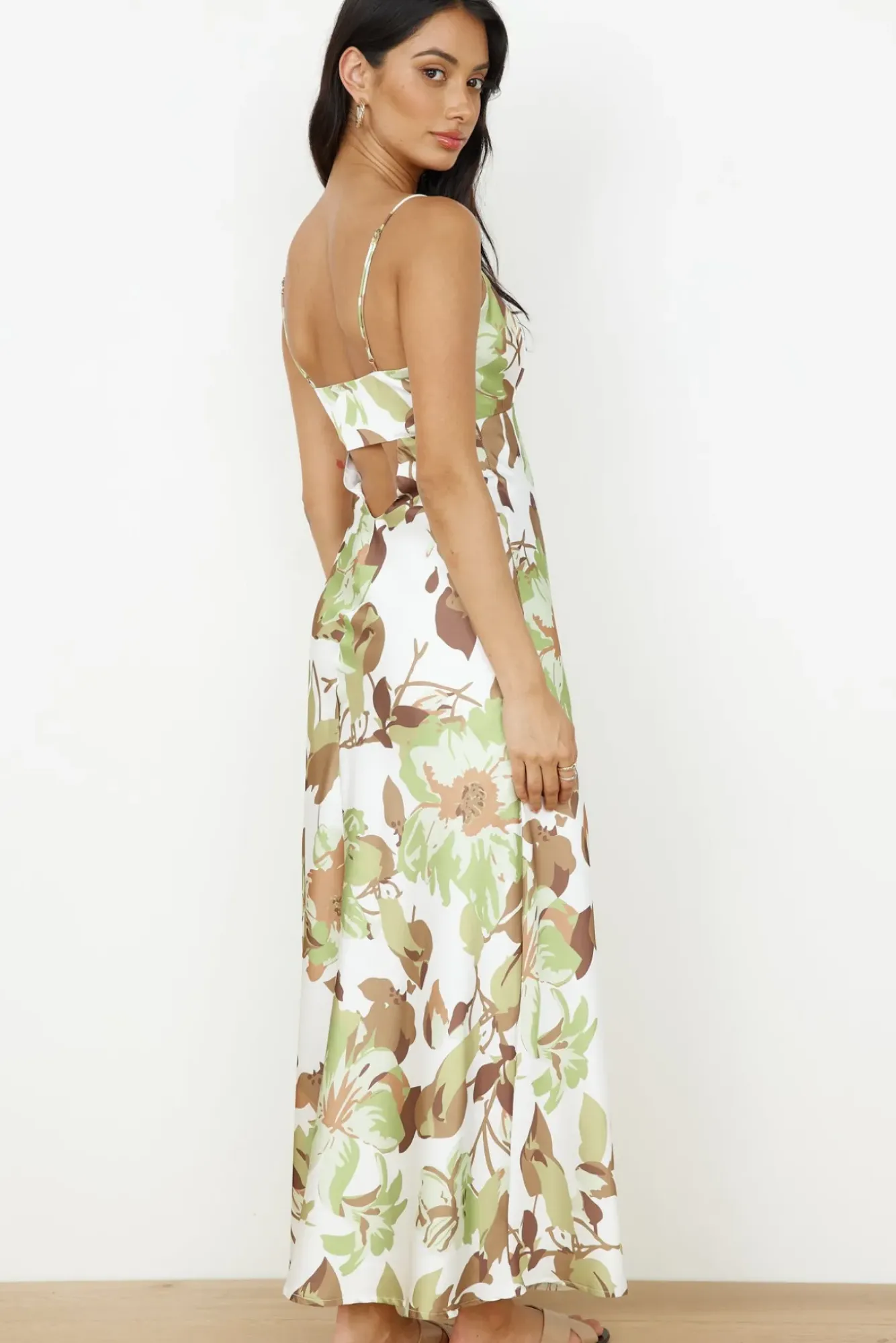 Vacation Dresses|Spring Break Dresses>Hello Molly Safari Tour Maxi Dress Green