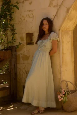 Flowy Dresses|Maxi Dresses>Hello Molly Sage of Secrets Maxi Dress Green