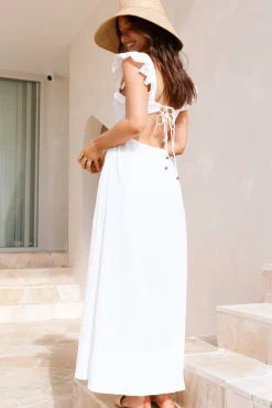 Vacation Dresses|Spring Break Dresses>Hello Molly Salty Air Maxi Dress White