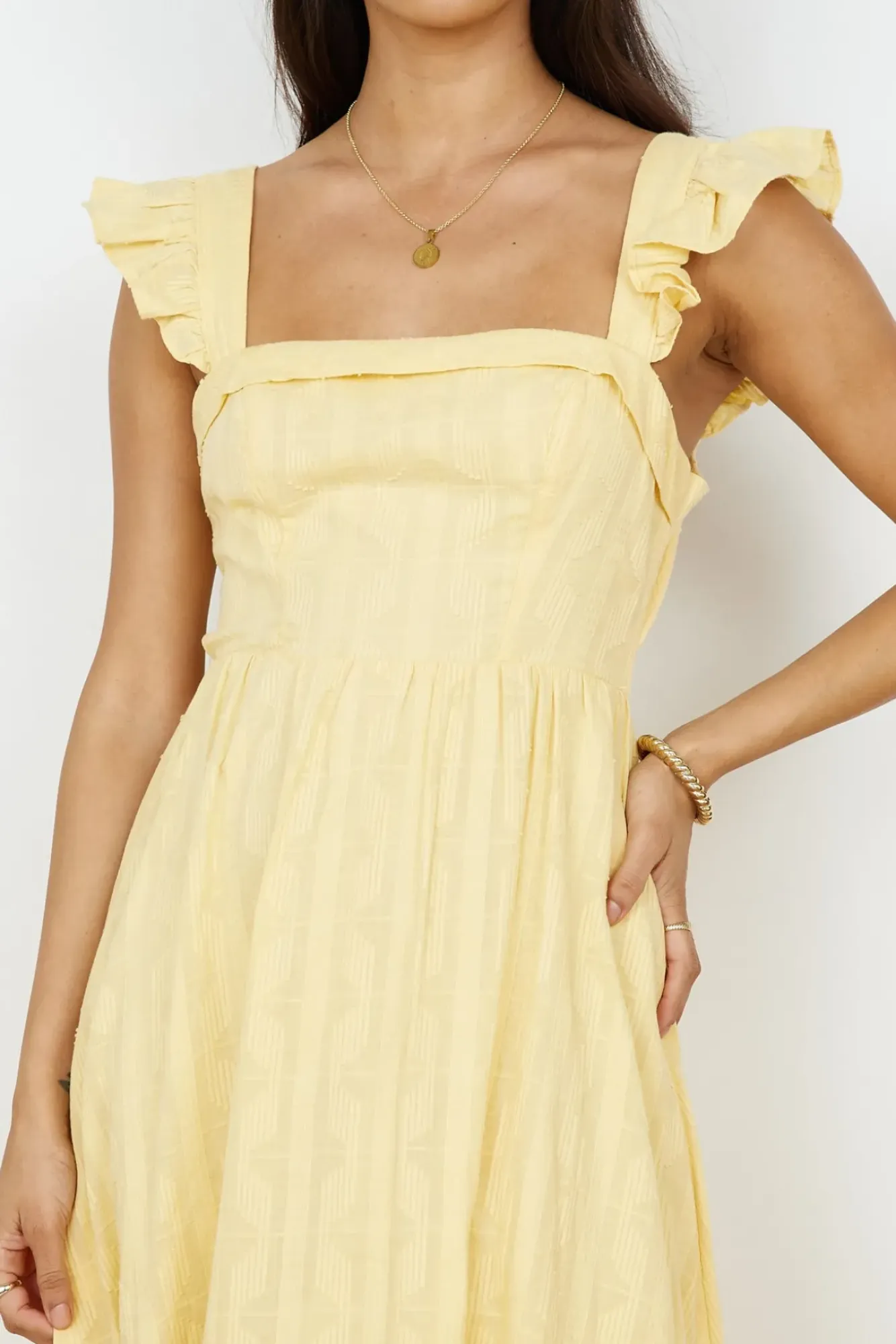 Vacation Dresses|Spring Break Dresses>Hello Molly Salty Air Maxi Dress Yellow
