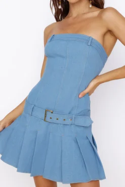 Date Night Dresses|Summer Dresses>Hello Molly Sandcastle Dreams Dress Light Denim