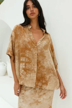 Skirt And Top Sets>Hello Molly Sand Castle Set Beige