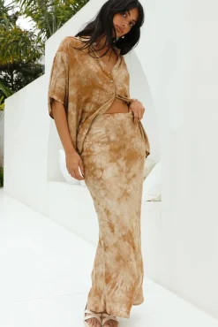 Skirt And Top Sets>Hello Molly Sand Castle Set Beige