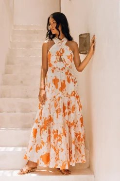 Vacation Dresses|Brunch Dresses>Hello Molly Sandy Beaches Maxi Dress
