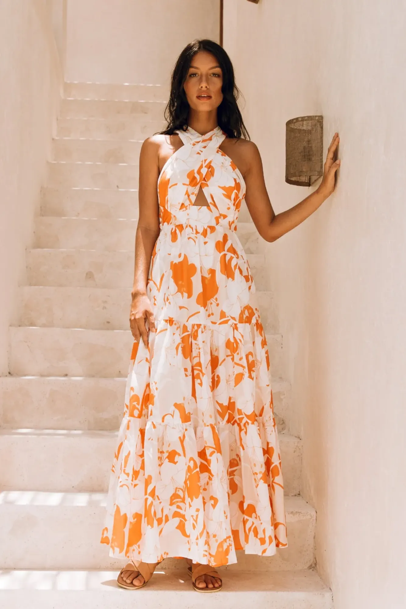 Vacation Dresses|Brunch Dresses>Hello Molly Sandy Beaches Maxi Dress