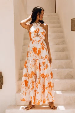 Vacation Dresses|Brunch Dresses>Hello Molly Sandy Beaches Maxi Dress