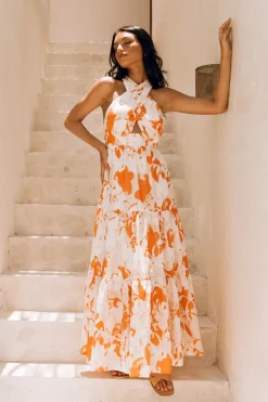 Vacation Dresses|Brunch Dresses>Hello Molly Sandy Beaches Maxi Dress