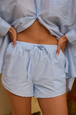 Shirts|Cropped>Hello Molly Sapphire Seas Shirt Blue