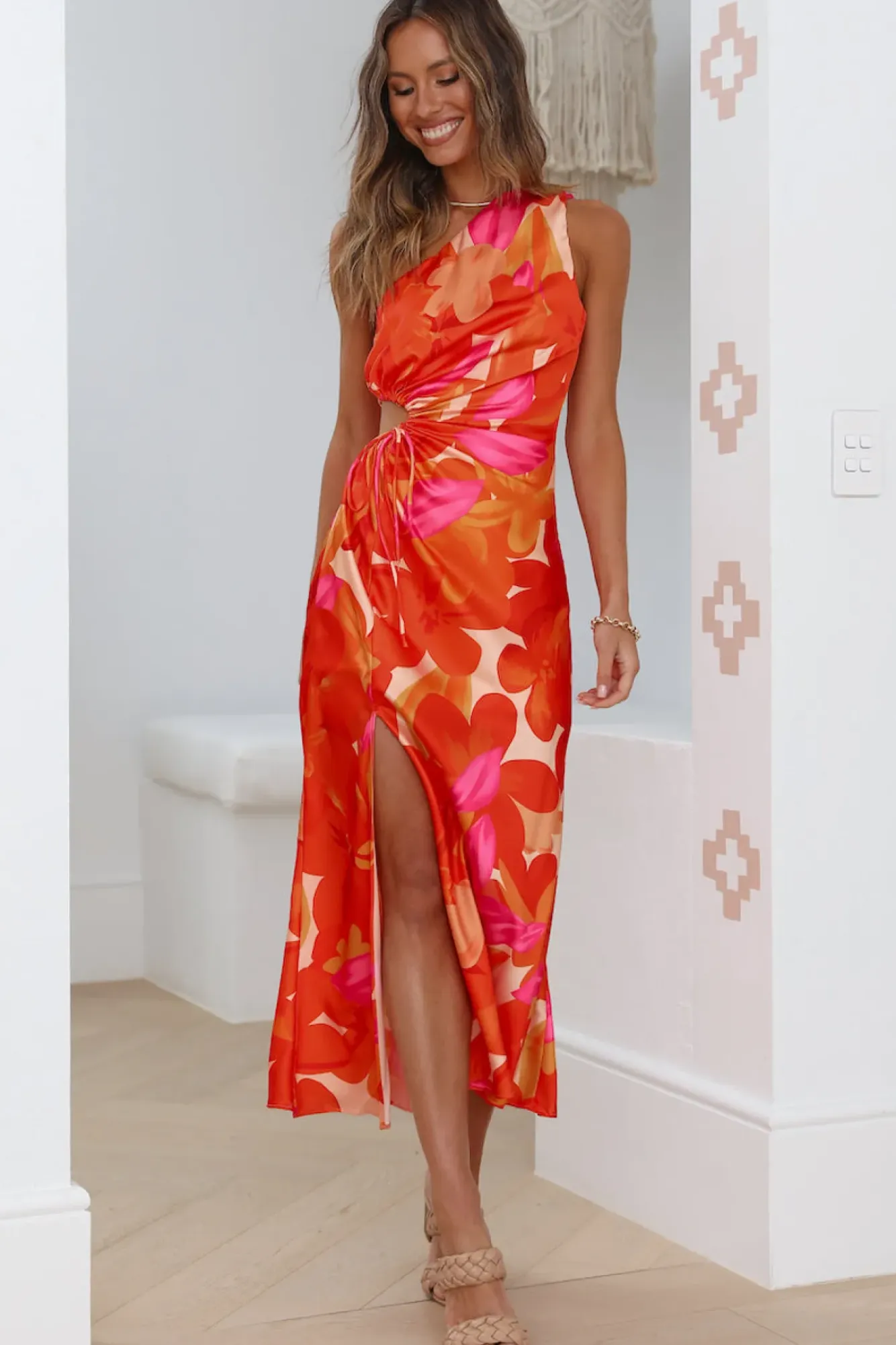 Wedding Guest Dresses|Cocktail Dresses>Hello Molly Save Me A Dance Maxi Dress Orange