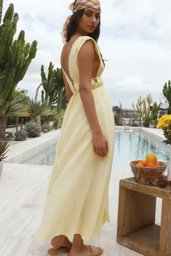 Vacation Dresses|Spring Break Dresses>Hello Molly Savour The Moment Maxi Dress Yellow