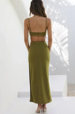 Wedding Guest Dresses|Formal Dresses>Hello Molly Say Nothing Maxi Dress Green