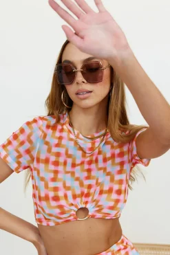 Cropped>Hello Molly Scattering Crop Top Multi