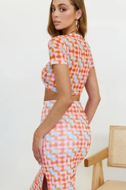 Cropped>Hello Molly Scattering Crop Top Multi