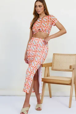 Skirts|Skirt And Top Sets>Hello Molly Scattering Maxi Skirt Multi