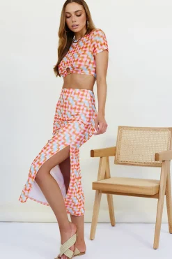 Skirts|Skirt And Top Sets>Hello Molly Scattering Maxi Skirt Multi