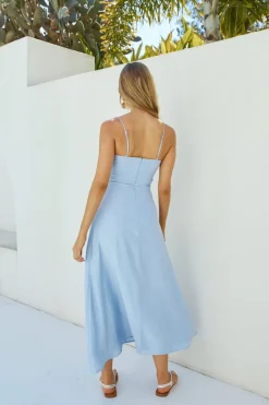 Vacation Dresses|Spring Break Dresses>Hello Molly Seabreeze Maxi Dress Blue