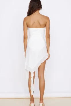 Cocktail Dresses|Date Night Dresses>Hello Molly Sea Breeze Midi Dress White