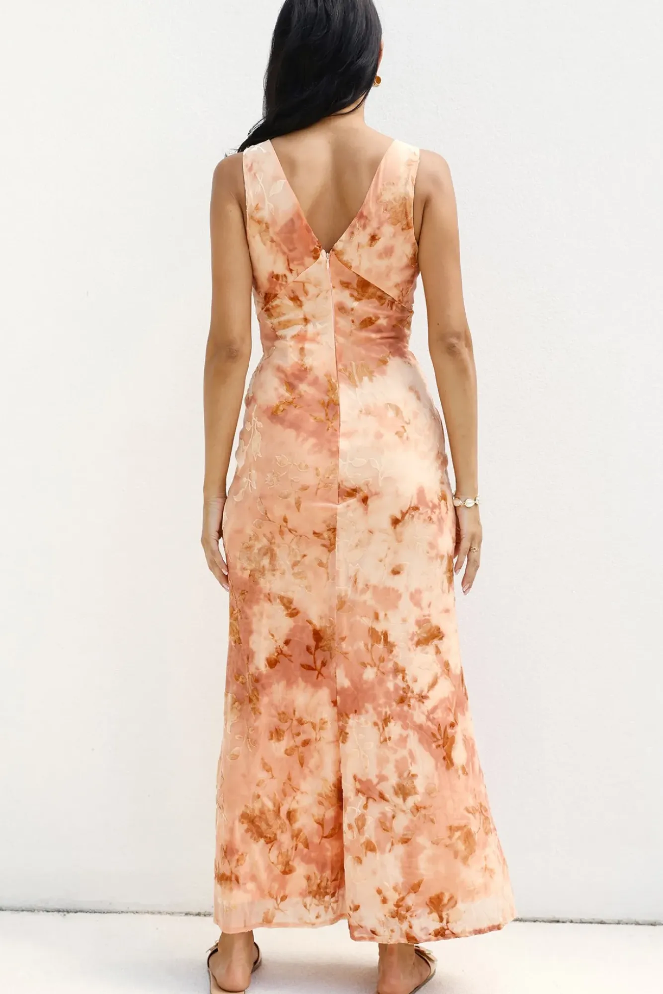 Vacation Dresses|Multipattern Dresses>Hello Molly Seafoam Dreams Maxi Dress Orange