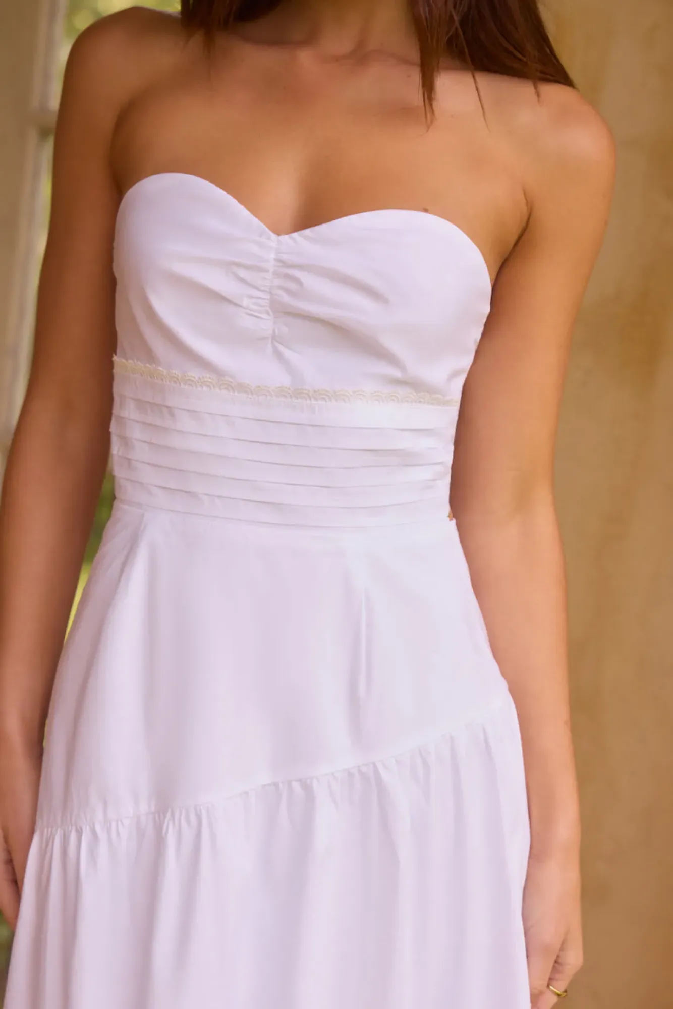 Cocktail Dresses|Vacation Dresses>Hello Molly Seaside Picnic Midi Dress White