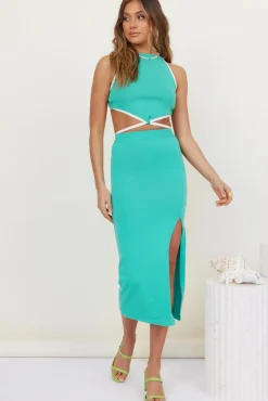 Tank Tops And Singlets|Cropped>Hello Molly Second Time Crop Top Aqua