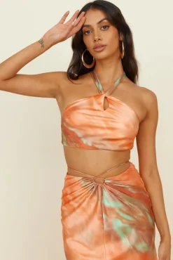 Skirt And Top Sets>Hello Molly Secret Lovers Set Orange