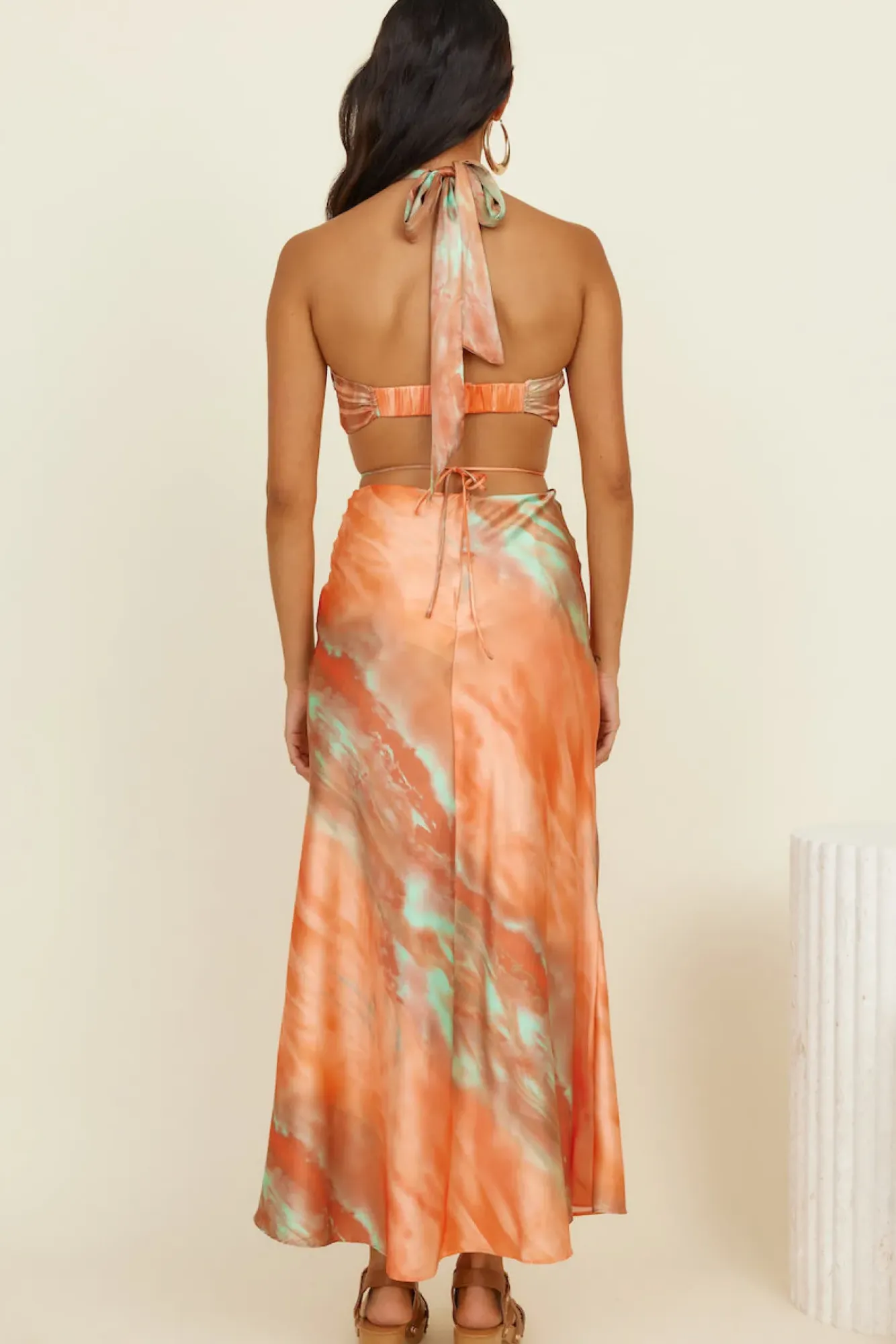 Skirt And Top Sets>Hello Molly Secret Lovers Set Orange
