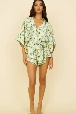 Rompers>Hello Molly See The Good Romper Green