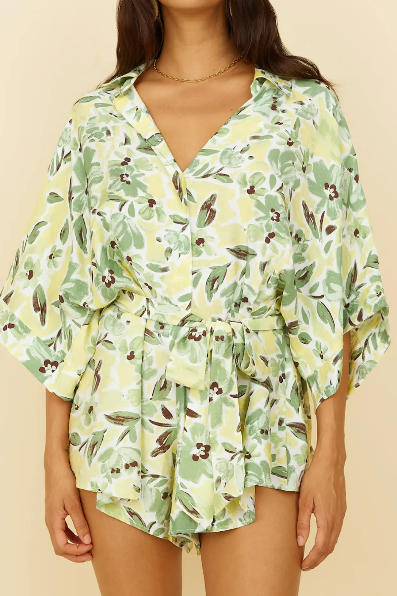 Rompers>Hello Molly See The Good Romper Green
