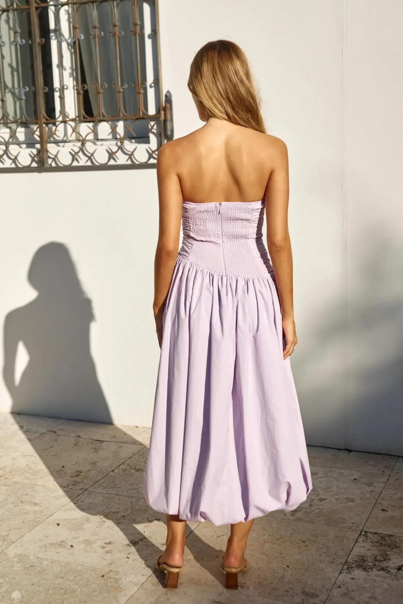 Wedding Guest Dresses|Cocktail Dresses>Hello Molly See You Tonight Bubble Hem Midi Dress Lilac